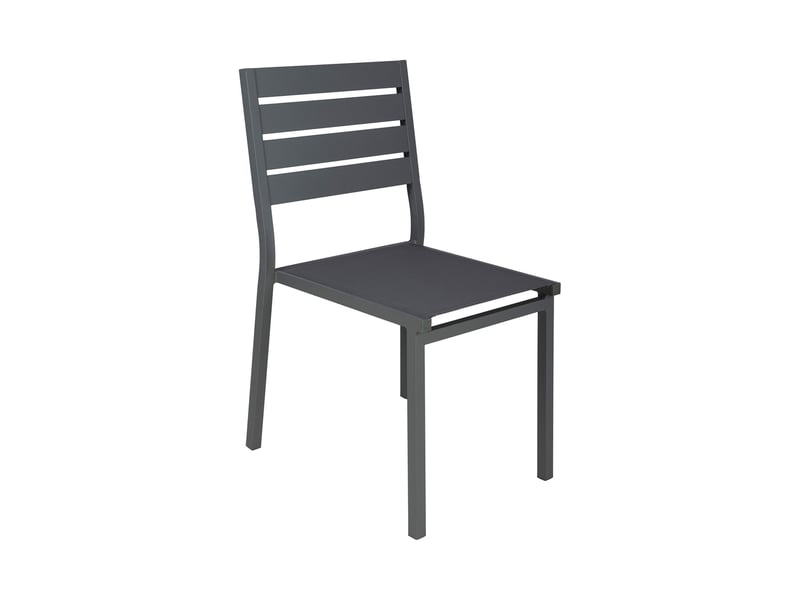  Ensemble table de jardin + 4 chaises + 2 fauteuils gris- mimizan  - Conforama C
