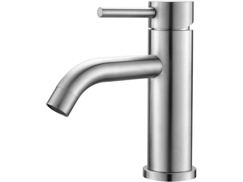  Robinet lavabo salle de bain, mitigeur monocommande en acier inoxydable, cartouche, eau chaudefroide LM2A116LM0815 - Conforama A