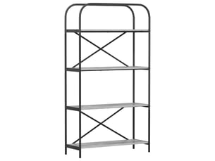 Étagère 4 niveaux, étagère de rangement 80 x 30 x 146 cm bois d'ingénierie shl892