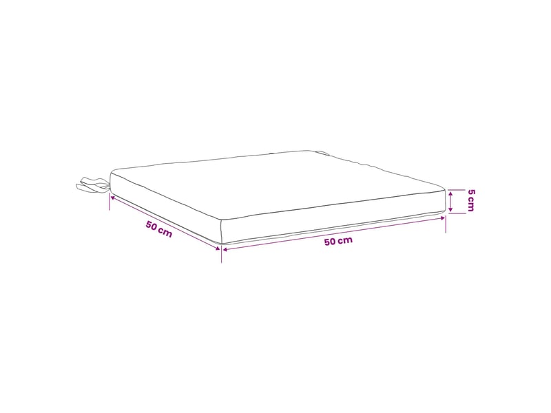  Lot de 4 coussins de siège, coussins d'assise soest 100 % polyester taupe cf60562  - Conforama E