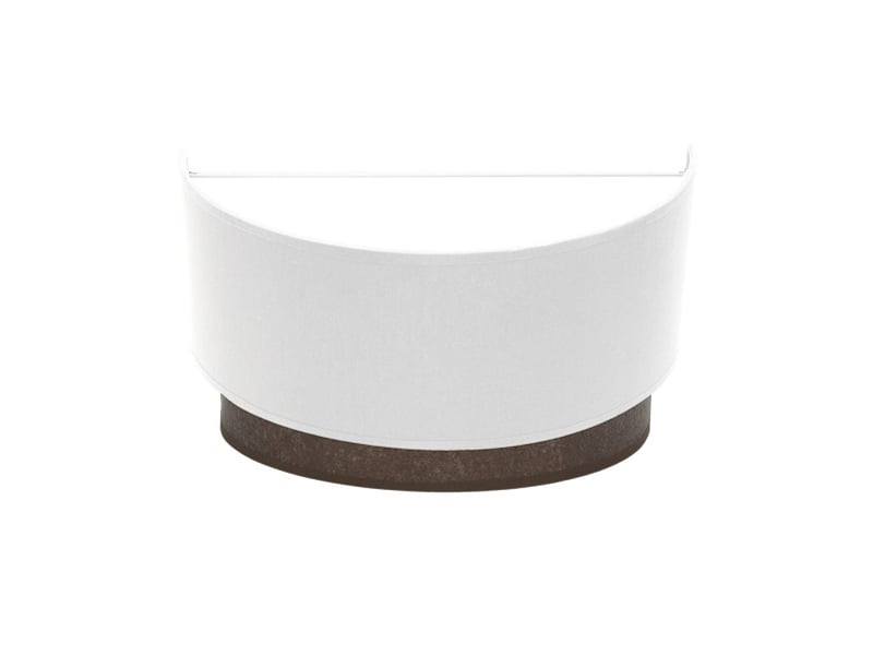 Applique murale fabrilamp tatiana blanc rouille 1 x e27 17x30x15 cm 189161017 - Conforama A