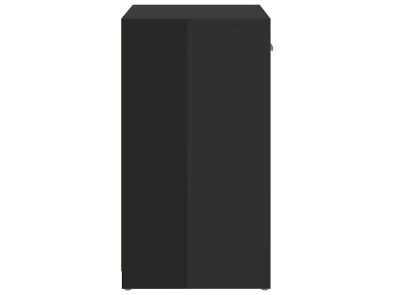  Banc à chaussures, meuble à chaussures noir brillant 94,5x31x57 cm aggloméré  - Conforama D