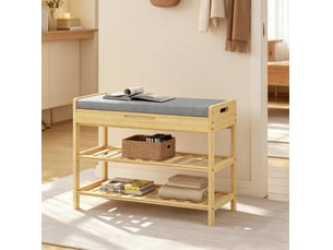 Meuble à chaussures 2 paire(s)  <strong>FLORAGRACE</strong>  <strong></strong> coloris gris