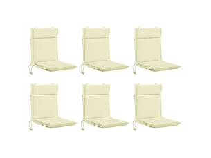 Lot de 6 coussins de chaise à dossier haut gemert cf59357