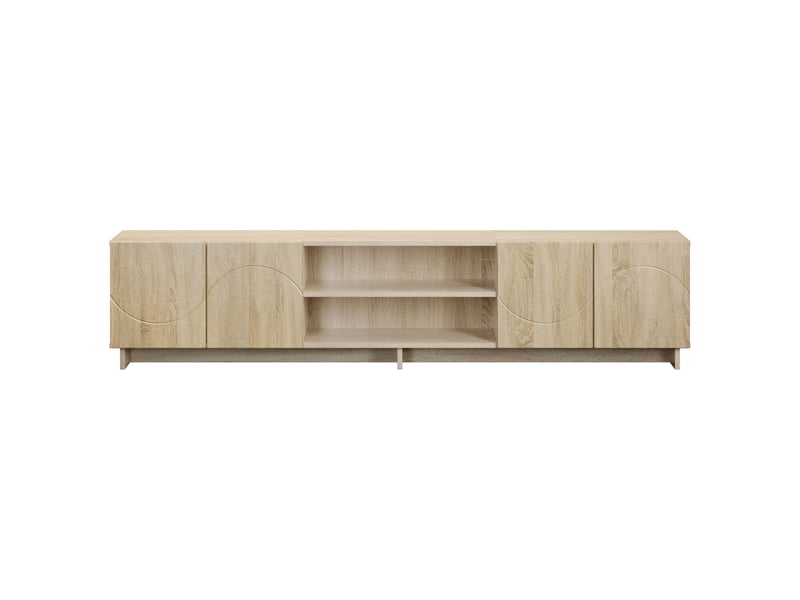  Meuble tv, banc tv 180x34,5x40 cm chêne sonoma bois d'ingénierie shl76176  - Conforama D