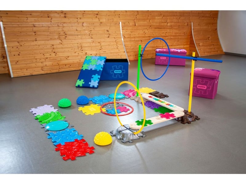  Passerelle muffik et 6 nano puzzles - 7 pièces, bois, multicolore MFA-03-3 - Conforama D