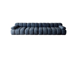 Canapé droit compressé fixe <strong>MODFU</strong> <strong></strong> 4 places Tissu bleu