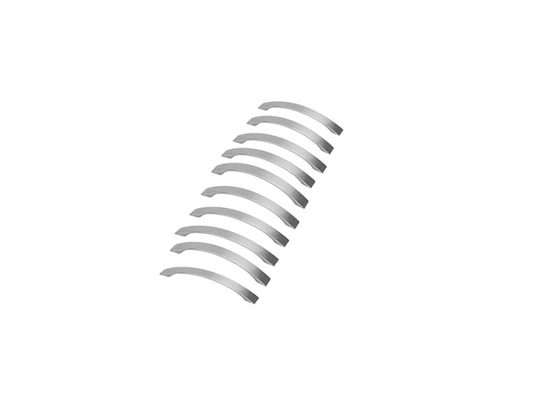 Lot de 10 poignées de meuble de cuisine chromées – entraxe 96 mm - Conforama A