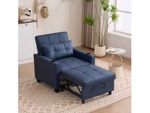 Fauteuil convertible  MODENVIE Simili bleu