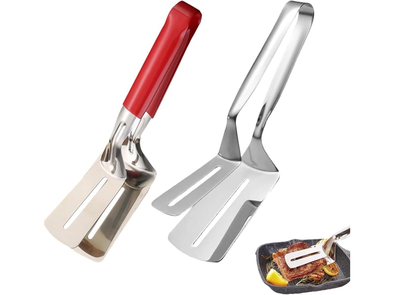  Pince à griller pelle en métal robuste – pince spatule anti-brûlure – pour crêpes, tartes, pain, poisson, steak, hamburger, barbecue, pizza No Commercial reference - Conforama A
