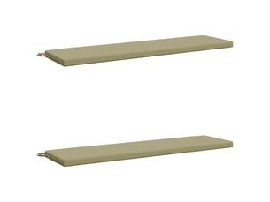 Lot de 2 coussins de banc, coussins d'assise soest 100 % polyester vert clair cf57568