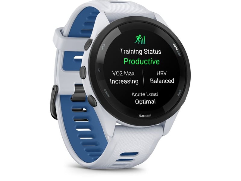  Montre gps 46 mm amoled 1,3 verre gorilla avec bracelet silicone blancbleu 010-02810-11 - Conforama C