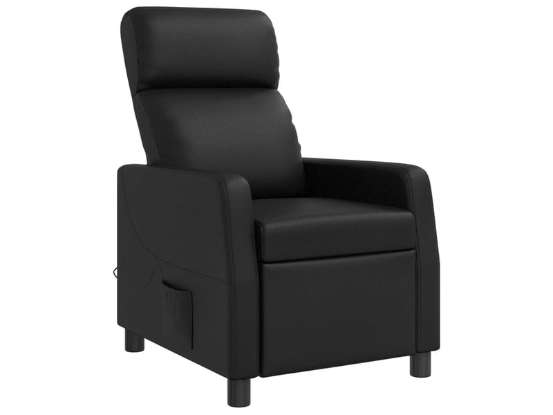  Vidaxl fauteuil de massage inclinable noir simili cuir  - Conforama E