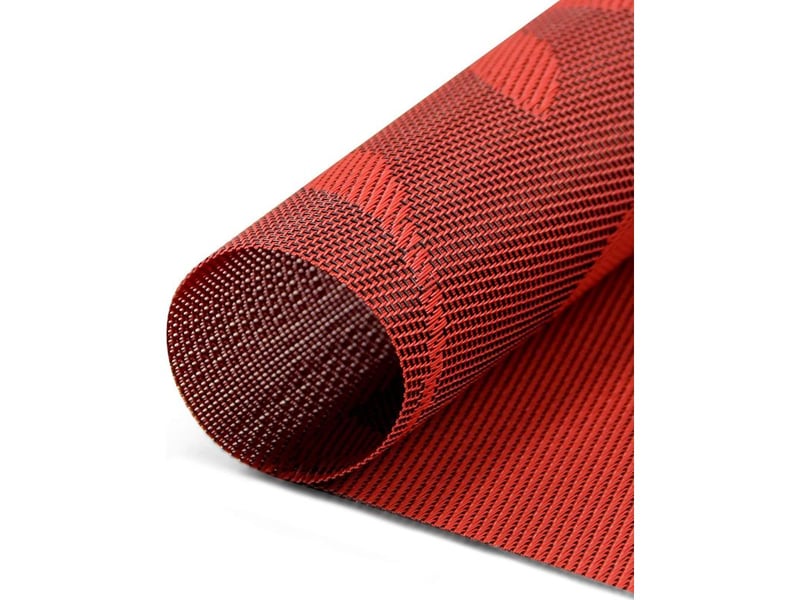  Sunxury – lot de 8 sets de table antidérapants en pvc – lavables et résistants à la chaleur jusqu'à 85 °c – 45×30 cm – pour salle à manger rouge  - Conforama B