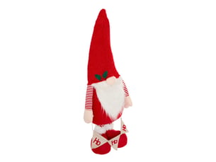Gnome de noël hohoho télescopique rouge h. 172 cm