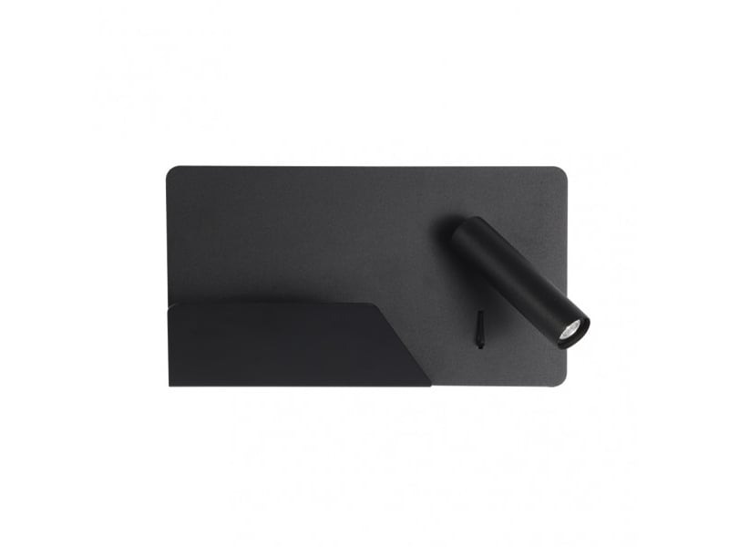  Applique murale fabrilamp miguel angel noir led intégrée 3 w 150 lm 4000 k 16x28x12 cm 17176DE09 - Conforama A