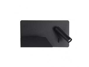 Applique murale fabrilamp miguel angel noir led intégrée 3 w 150 lm 4000 k 16x28x12 cm