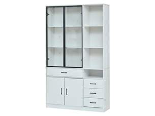 Vitrine coloris blanc  PANGIVO N625P454723724725W - 120 cmx200 cm