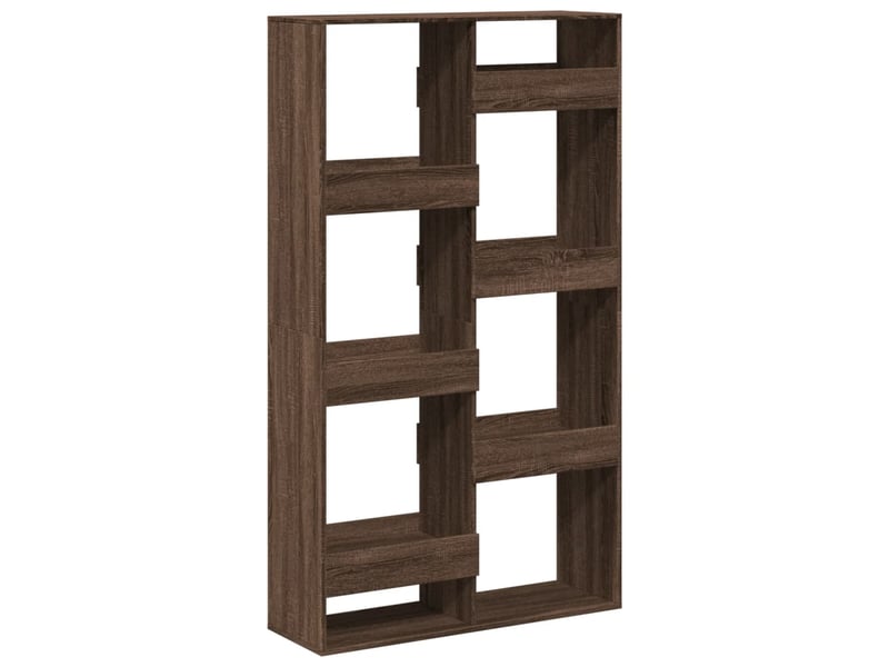  Bibliothèque, étagère de rangement chêne marron 100x33x175 cm bois d'ingénierie  - Conforama A