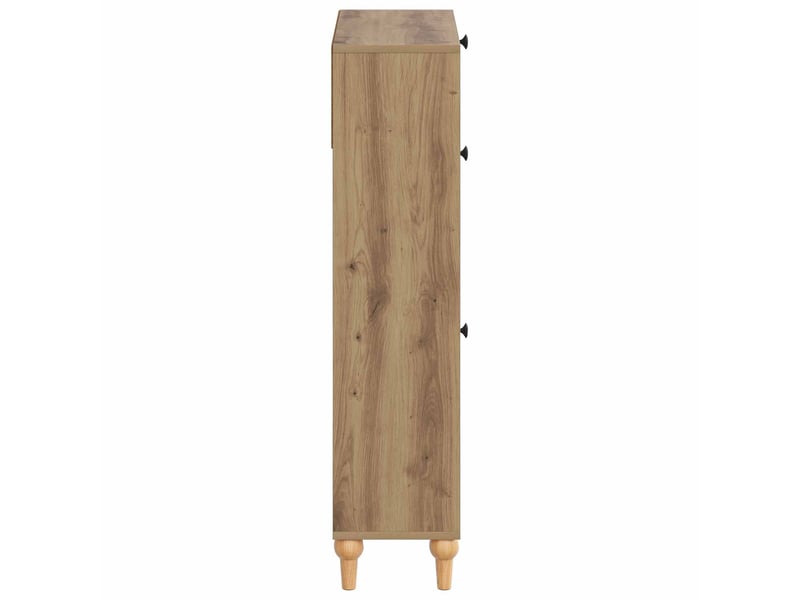  Meuble à chaussure, cabinet à chaussures alkmaar 78x24x103 cm bois d'ingénierie shl3880  - Conforama E