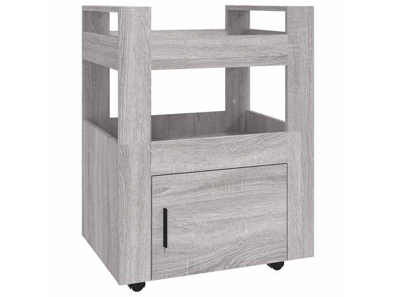  Desserte de cuisine, chariot de rangement sonoma gris 60x45x80 cm bois d'ingénierie shl6781  - Conforama A