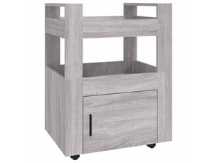 Desserte de cuisine, chariot de rangement sonoma gris 60x45x80 cm bois d'ingénierie shl6781