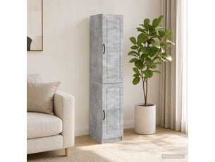 Buffet - ensemble de meubles 2 pc gris béton bois d'ingénierie