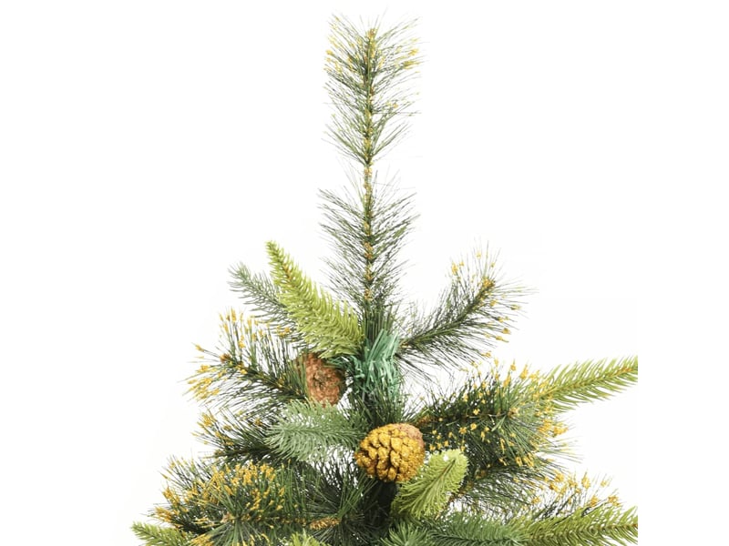  Sapin de noël artificiel, arbre de noël articulé avec pommes de pin 240 cm  - Conforama D
