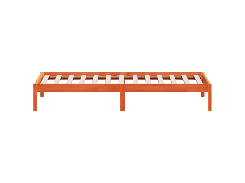  Lit simple- lit adulte -  lit de jour sans matelas  marron 80x200 cm bois pin massif  - Conforama D
