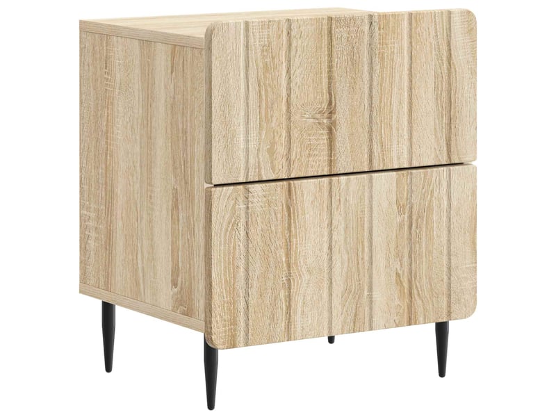 Table de chevet - cabinet de chevet - table de nuit 2 pièces chêne sonoma 43 x 34,5 x 49,5 cm - Conforama D