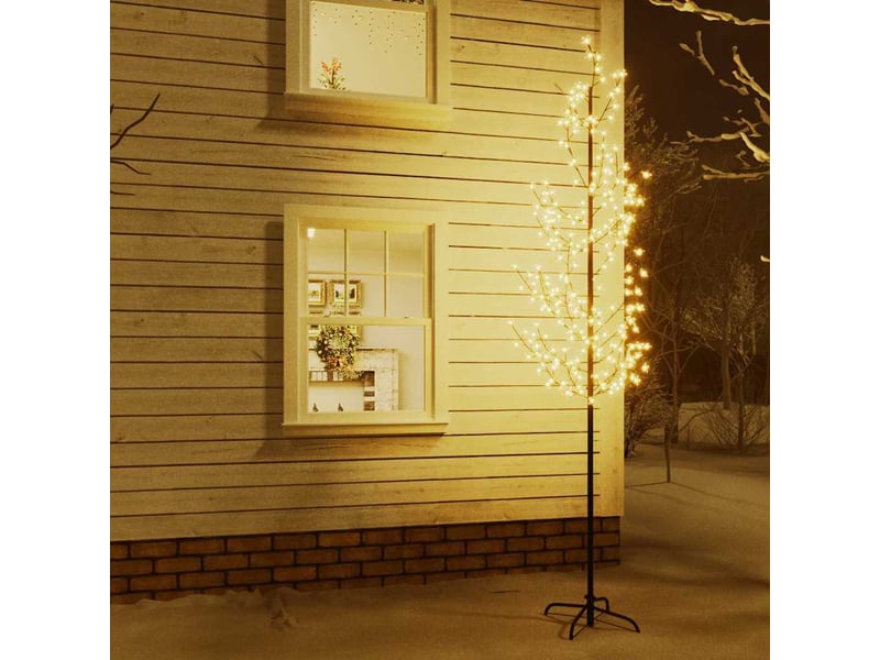  Arbre de noël - sapin à led fleur de cerisier 368 led blanc chaud 300 cm  - Conforama B