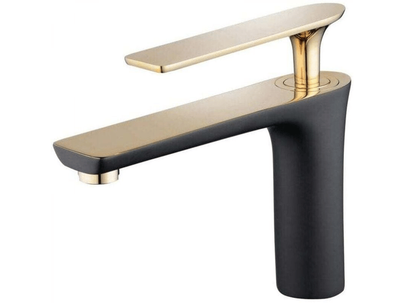  Robinet de lave-mains noir – grand robinet salle de bain eau chaude et froide  - Conforama B