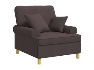 Fauteuil relax manuel VIDAXL Tissu marron