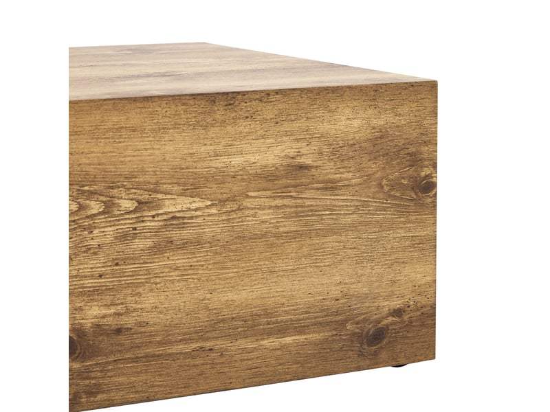 Table basse rectangulaire en mdf effet bois pour salon 90×50×30 cm finition bois - Conforama D