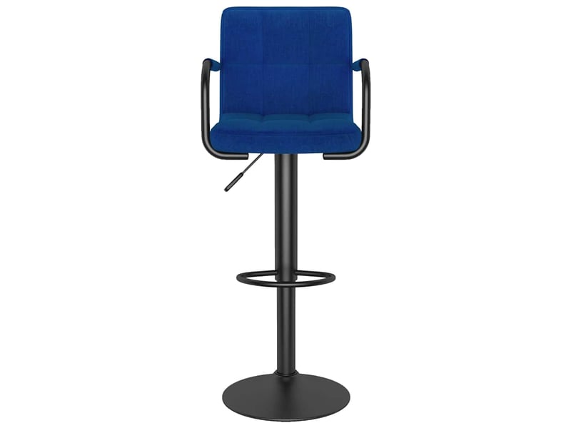  Lot de 2 tabouret de bar, chaise de bar bleu tissu shl24121  - Conforama D