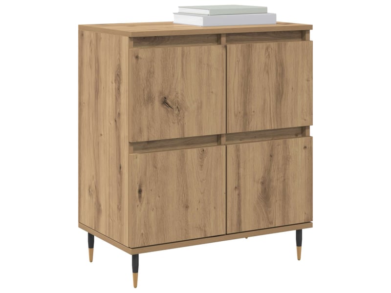  Buffet - bahut - meuble de rangement chêne artisanal 60 x 35 x 70 cm  - Conforama C