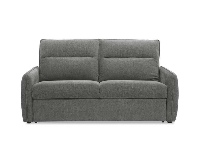  Canapé convertible express 3 places matelas 15 cm en tissu texturé gris adilio KF8509-2P-GRI - Conforama E