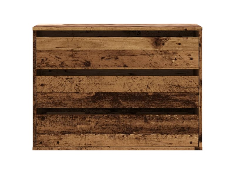  Commode chambre adulte, commode d'angle vieux bois 80x41x58 cm bois d'ingénierie  - Conforama D