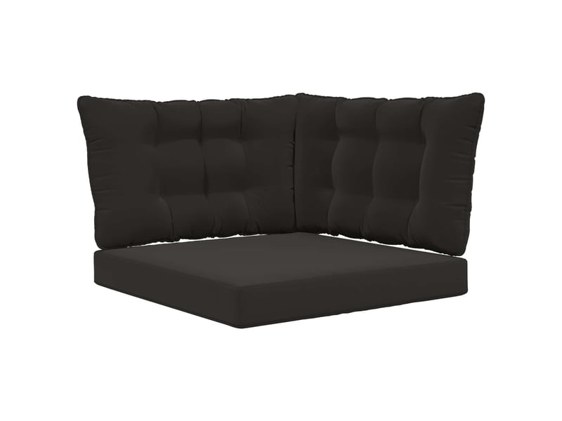 Coussin de canapé d'extérieur, coussin de chaise polyester noir 68,5 x 68,5 cm cf54129 - Conforama A