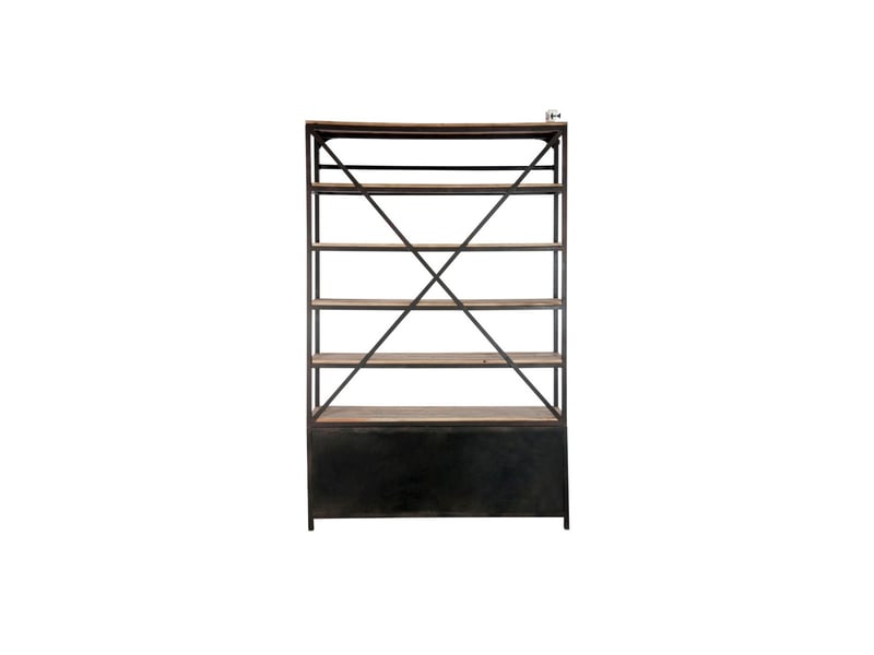  Etagère 4 niveaux echelle 243cm naturel &amp; noir  - Conforama D