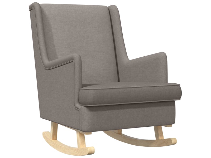  Vidaxl chaise à bascule taupe 62 x 80 x 85 cm tissu  - Conforama A