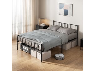 Lit 2 places 140x190 cm <strong></strong>  <strong></strong> coloris noir