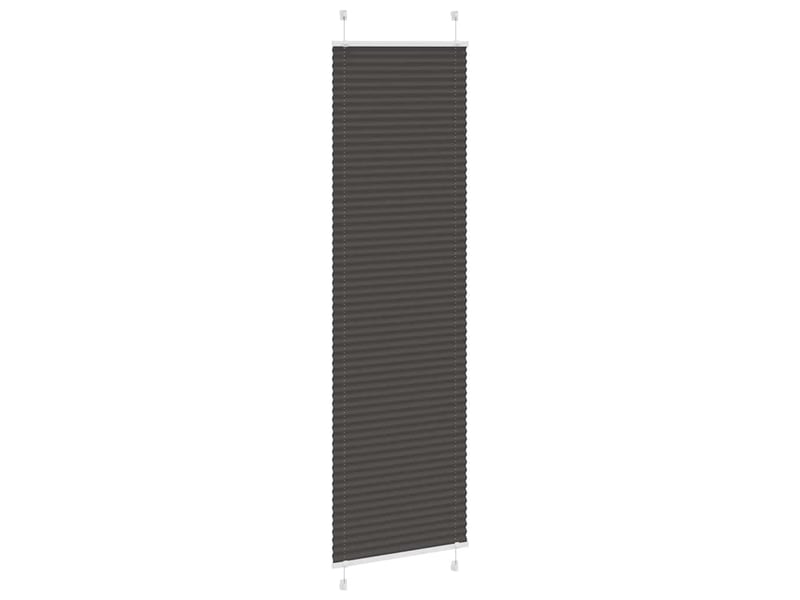 Store plissé, store de fenêtre noir 60x200 cm largeur du tissu 59,4 cm polyester cf46945 - Conforama C