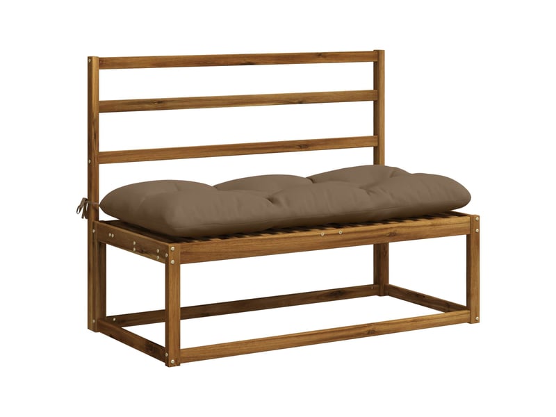  Lot de 2 coussins de banc, coussins d'assise vianen 100 % polyester taupe cf57674  - Conforama C
