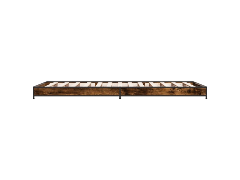  Lit simple- lit adulte -  cadre de lit chêne fumé 80 x 200 cm bois d'ingénierie  - Conforama D