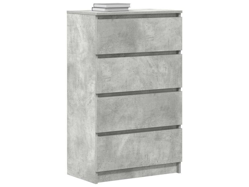  Buffet - bahut - meuble de rangement gris béton 60x35x98,5 cm bois d'ingénierie  - Conforama D