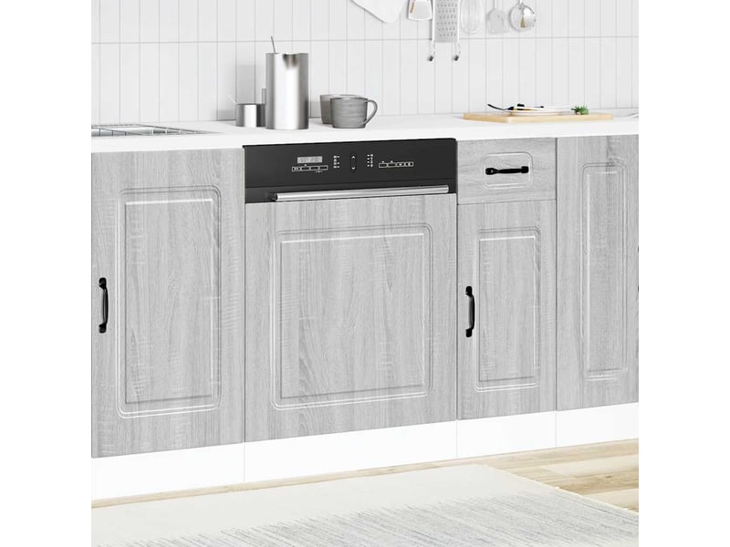  Panneau de lave-vaisselle kalmar sonoma gris 60x1,5x57cm  - Conforama C