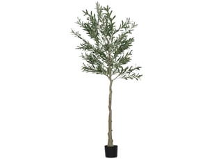Olivier artificiel 180 cm plante artificielle intérieur, décoration pour maison, bureau, salon, chambre