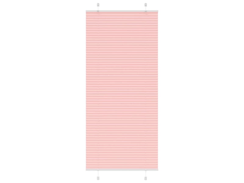  Store plissé, store de fenêtre rose 95x200 cm largeur du tissu 94,4 cm polyester cf47017  - Conforama B
