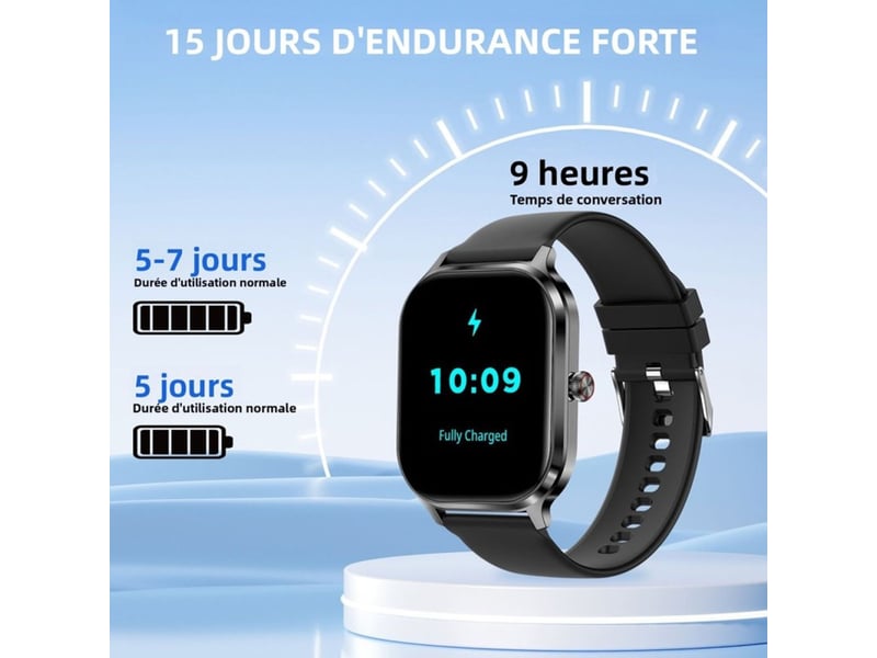 Montre connectee fitness unisexe hd 2.02 bluetooth capteur cardiaque autonomie 15 jours 189790_AADLJ43017_6_DROPFR - Conforama C